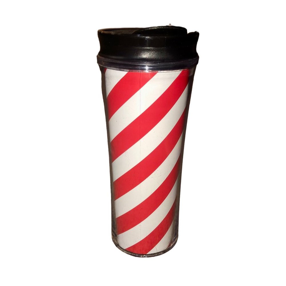 Starbucks 16 oz Tumbler And Lid Used Travel Mug Stripes - Picture 4 of 9